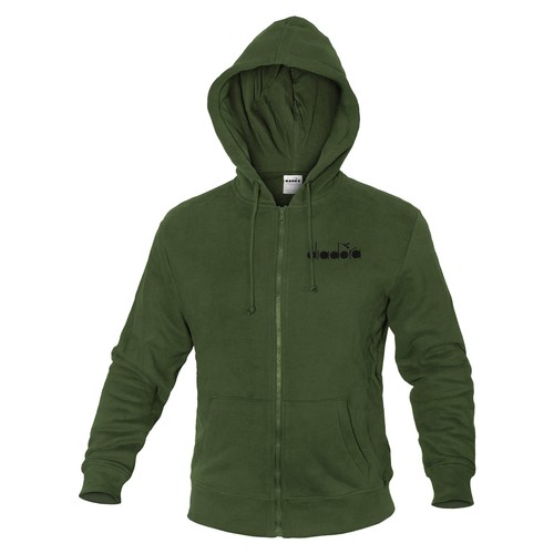 Felpa giacca uomo diadora zip - uomo,