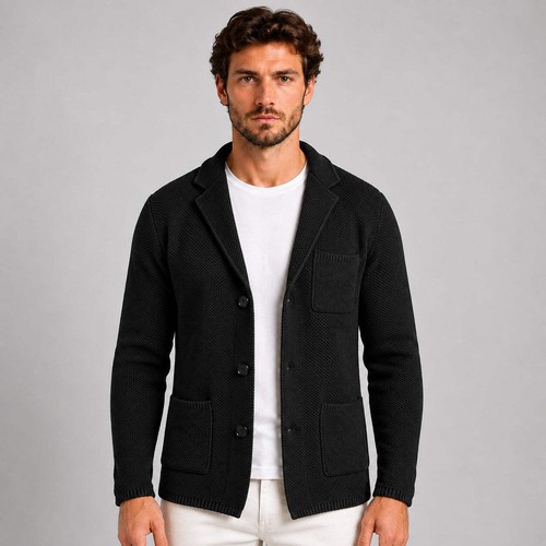 Giacca cardigan uomo nido - giacca, a