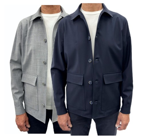 Giacca camicia uomo cotone - giacca,