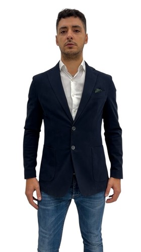 Giacca uomo blu slim - , in